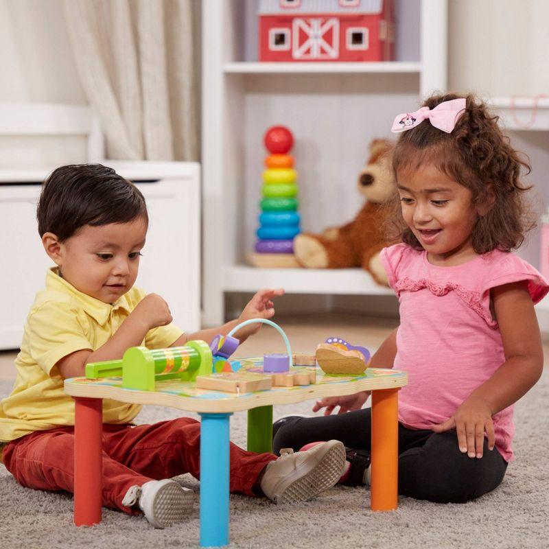 Colorful Jungle-Themed Wooden Activity Table for Toddlers