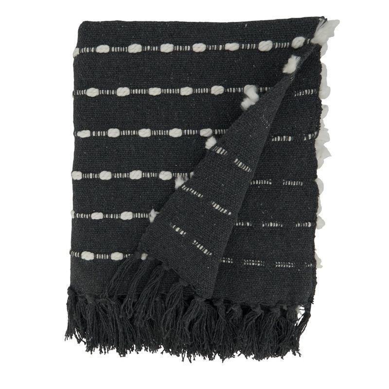 Saro Sevan Collection Hand Woven Throw Blanket