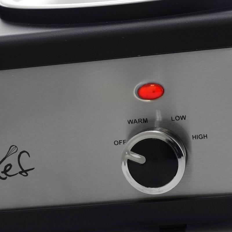 Mega Chef Mega Chef 2.5 Qt. Triple Slow Cooker and Buffet Server