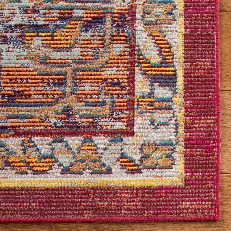 Crystal CRS500 Power Loomed Area Rug - Orange/Light Blue - 11'x16' - Safavieh.