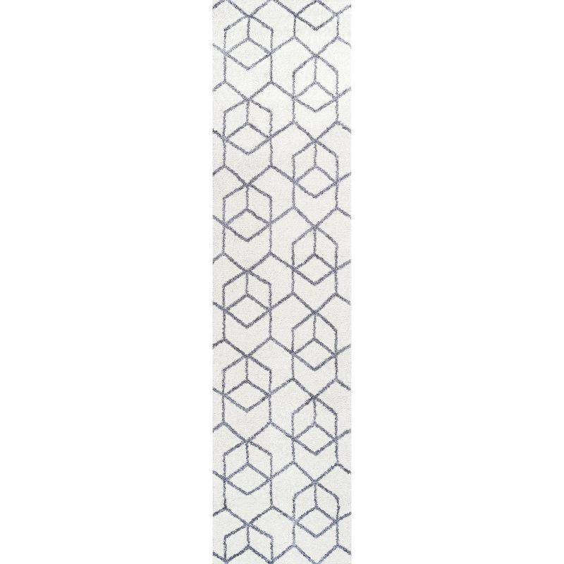 Tumbling Blocks Modern Geometric Area Rug - JONATHAN Y