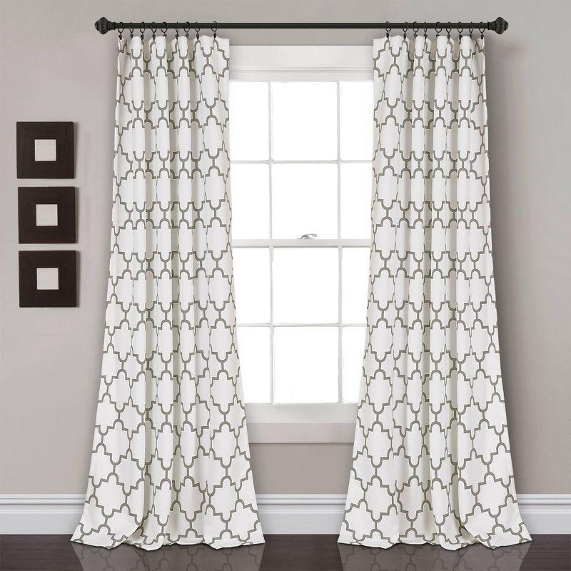 Lush Decor Polyester Room Darkening Curtain Pair (Set of 2)