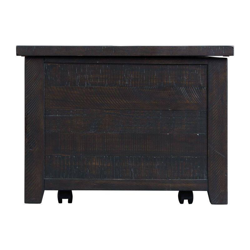 Kahlil 2 Drawer Coffee Table with Lift Top Espresso - Picket House Furnishings: Hidden Storage, Mid-Century Modern Design