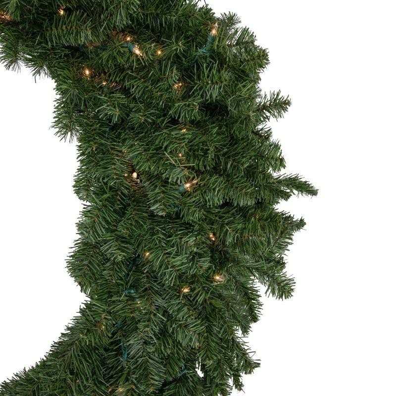 Northlight Seasonal Pre-Lit Canadian Pine Artificial Christmas Wreath - 48-Inch