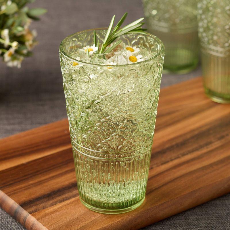 Certified International Victoria Set of 6 Acrylic Ice Tea Glass 22 oz