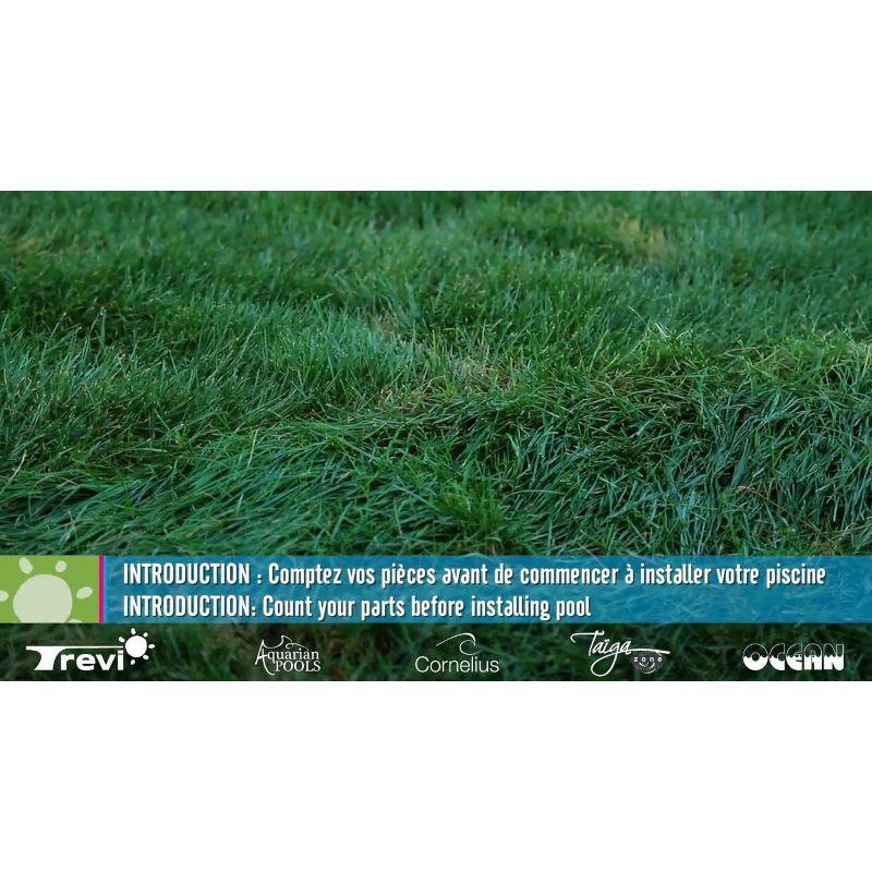 Aquarian Phoenix 18' x 52" Steel Frame Above-Ground Pool Kit, DIY Family Size Backyard Pool with Sand Filter Pump, Ladder, Liner, & Thru-Wall Skimmer