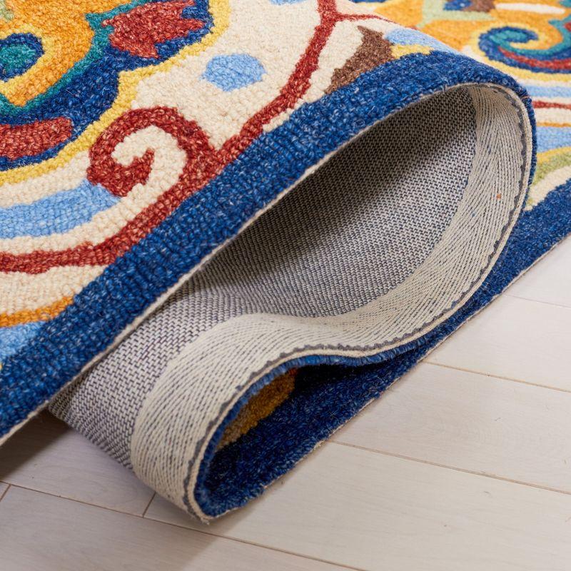 Metro MET114 Hand Tufted Area Rug - Beige/Blue - 4'x6' - Safavieh.