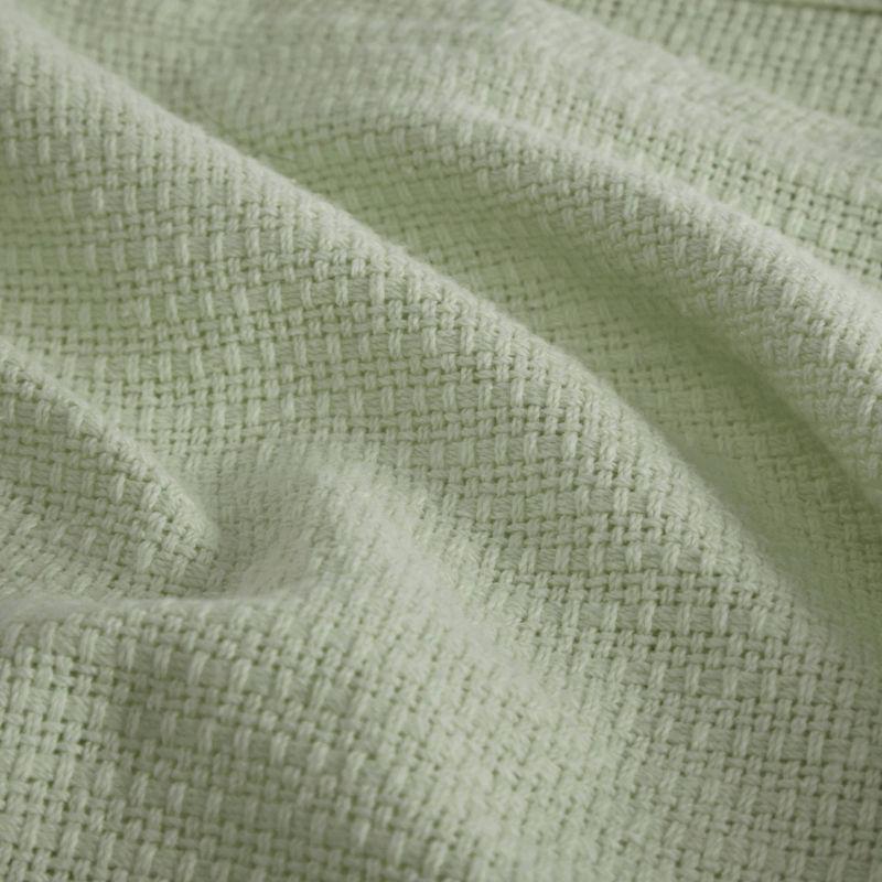 Freshspun Basketweave Cotton Bed Blanket