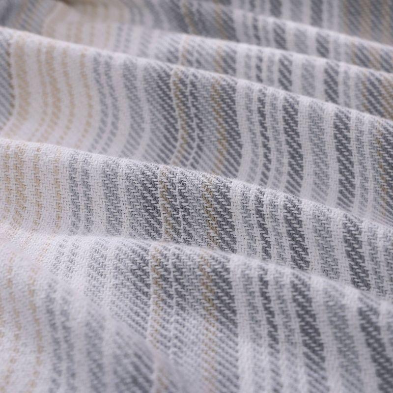 King Dune Cotton Reversible Striped Blanket