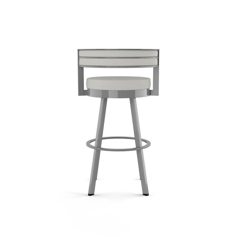 Amisco Browser Upholstered Barstool Gray