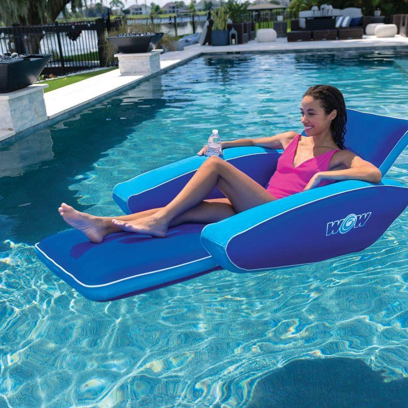 WOW Modern Lounge the Contemporary Recliner Float - Blue