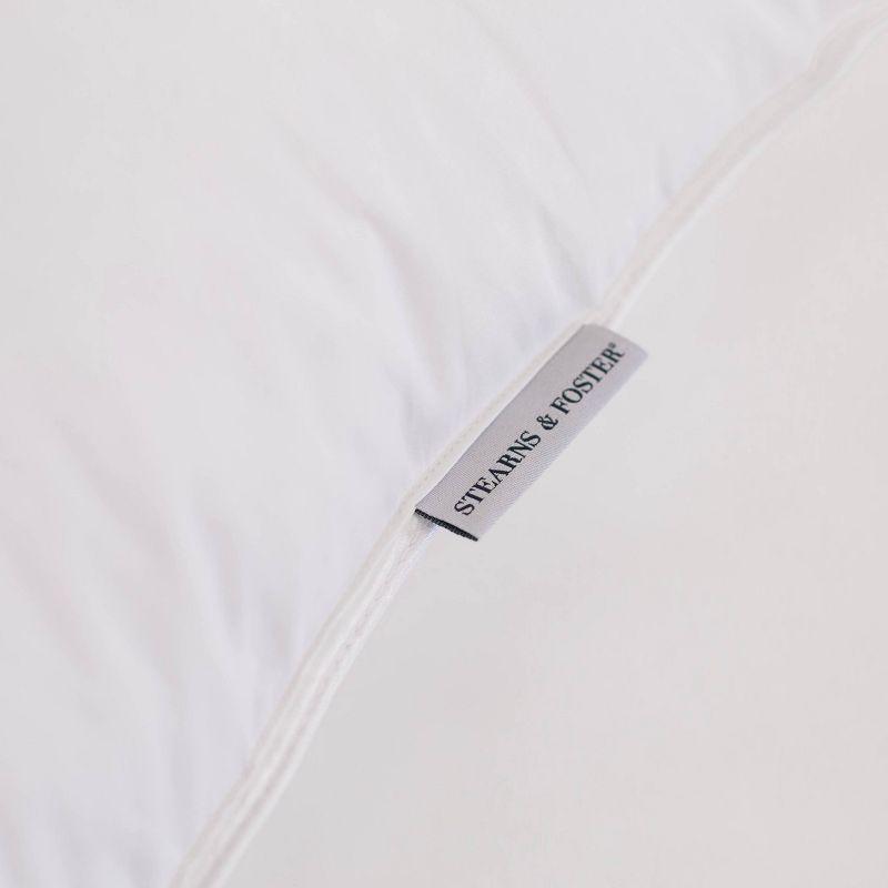 King Size White Down Feather Blend Hypoallergenic Pillow