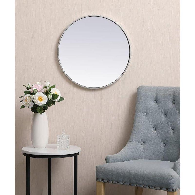 Elegant Lighting Metal frame round mirror 21 inch in Brass