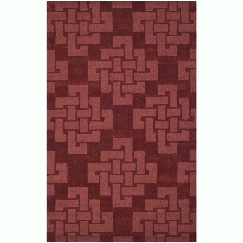 Ceiling Wax Geometric Hand-Tufted Wool Area Rug 5' x 8'