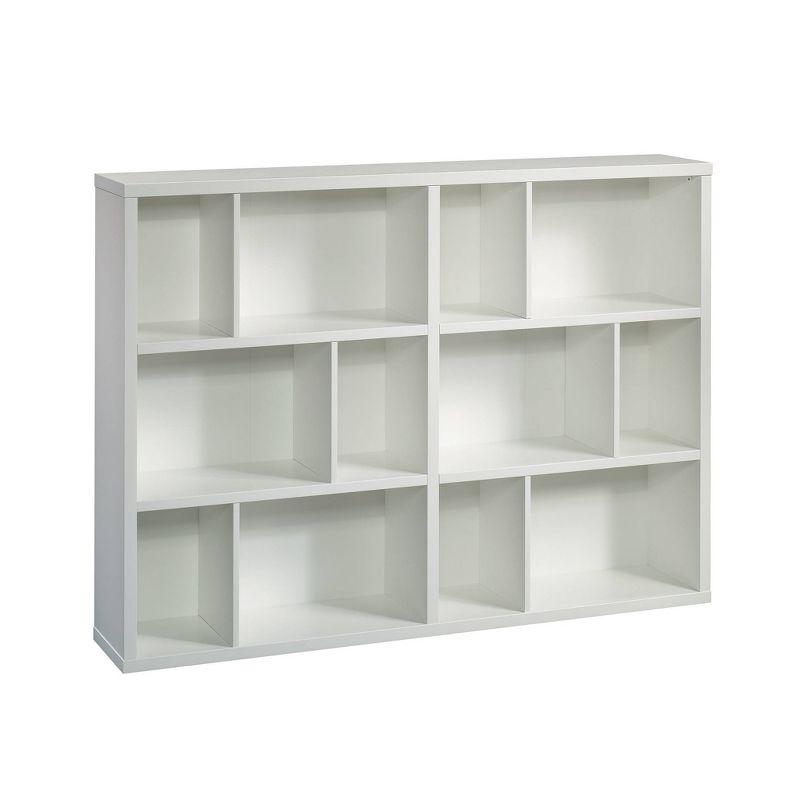 Soft White Adjustable 12-Cube Modular Storage Bookcase