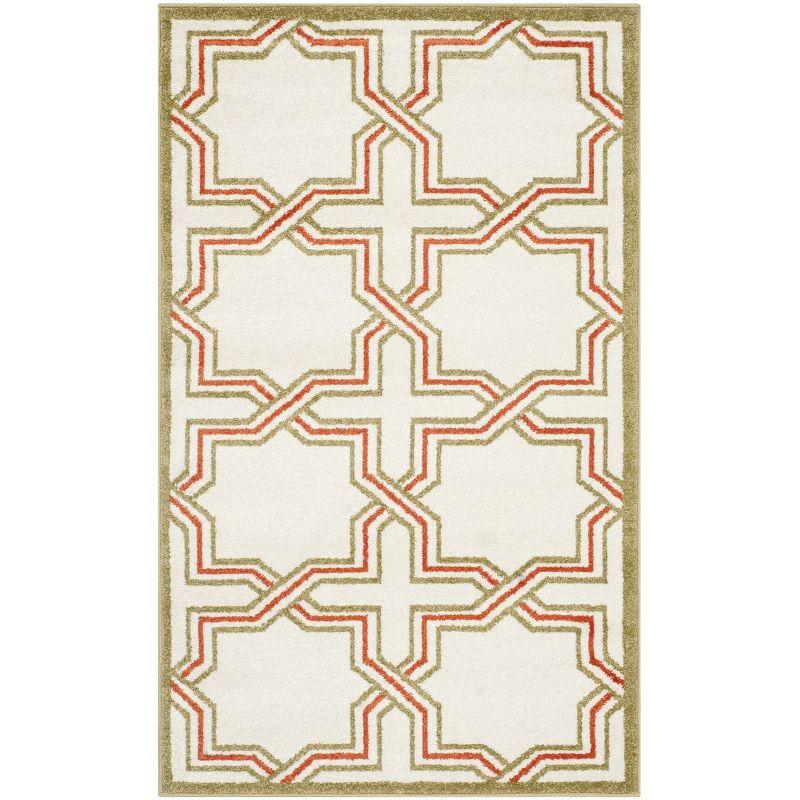 Amherst AMT413 Power Loomed Accent Rug - Ivory/Light Green - 3'x5' - Safavieh.