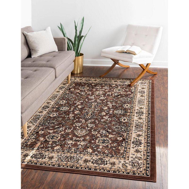 Unique Loom 7' 0 x 10' 0 Sialk Hill Washington Brown Area Rug