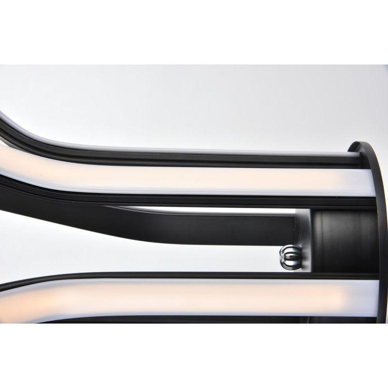 Elegant Lighting Dahlia 3 light in White Pendant