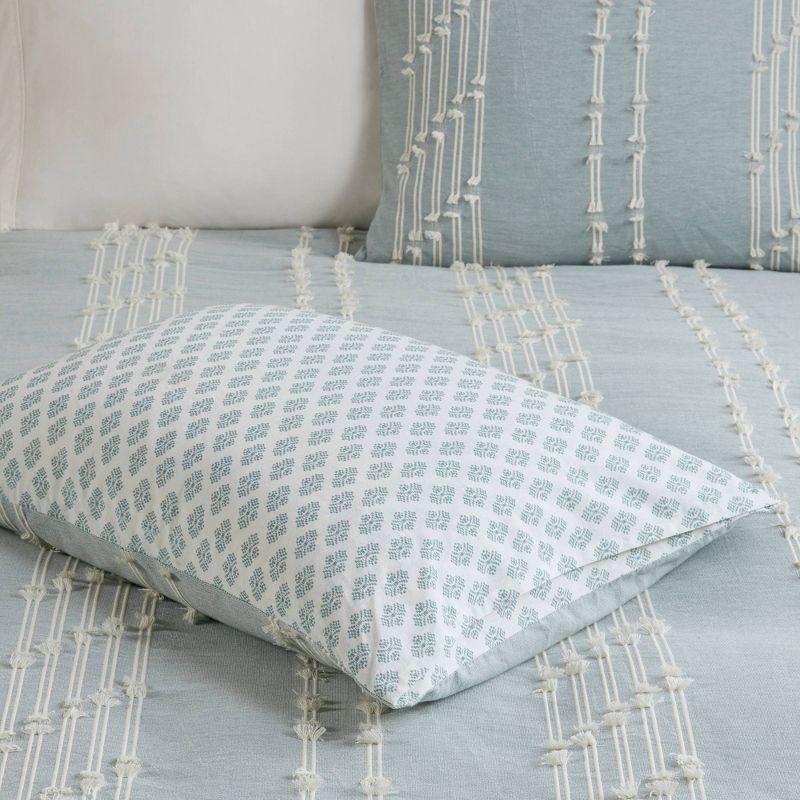 3 Piece Cotton Jacquard Bedding Set