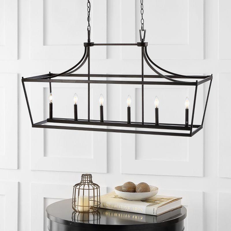 Aroris 6 Light 49" Pendant - PND4093 - Oil Rub Bronze - Safavieh