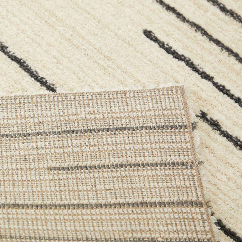 Bonfiglio Power Loom Cream/Gray Area Rug