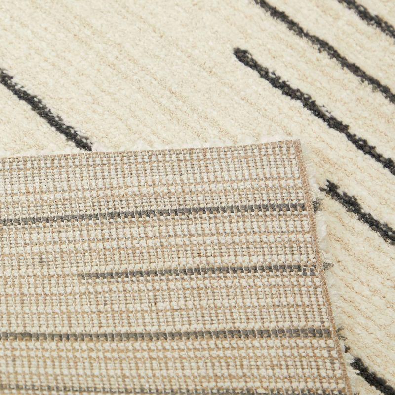 Bonfiglio Power Loom Cream/Gray Area Rug