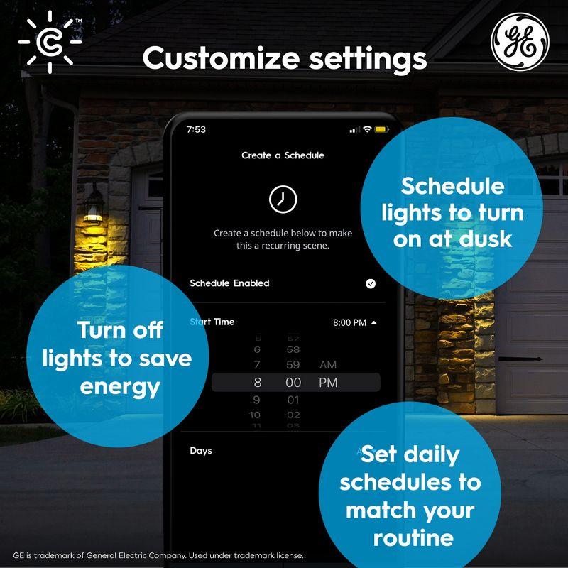 GE CYNC Smart Color Changing PAR38 LED Outdoor Floodlight Bulbs