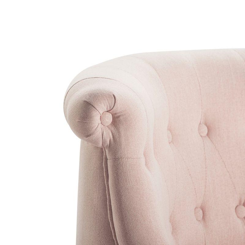 Elmhurst Tufted Accent Chair Blush Pink - Finch