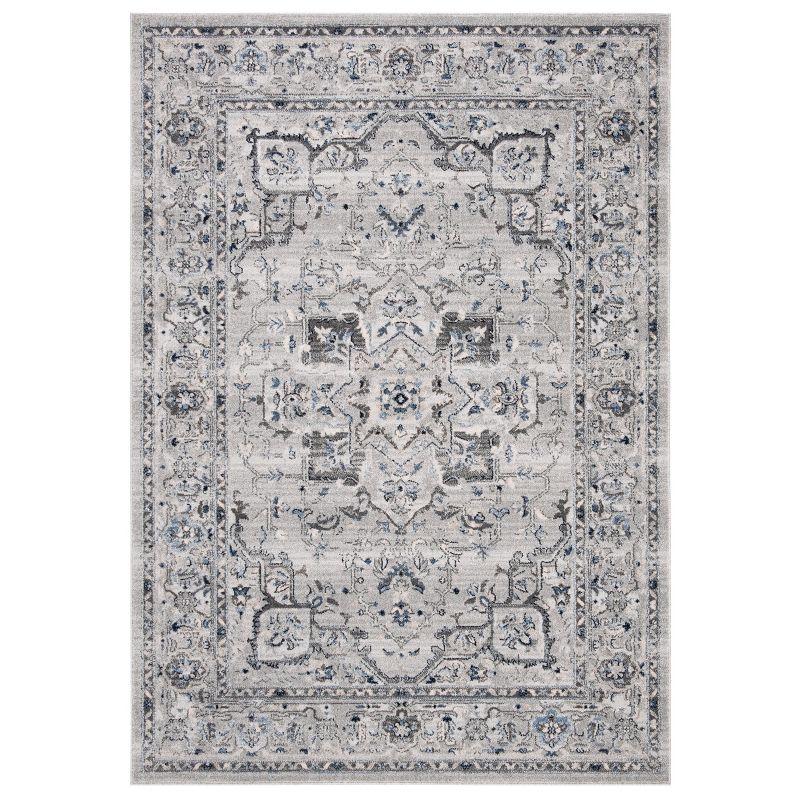 Charleston CHL411 Loomed Indoor Area Rug - Grey/Dark Grey - 5'3"x7'6" - Safavieh