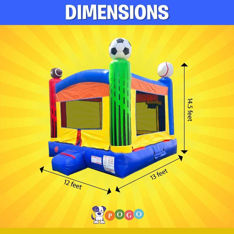 Colorful Sports Theme Inflatable Bounce House for Kids