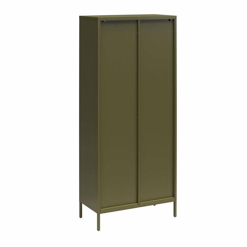 Luna 72.88'' Tall Accent Cabinet with Fluted Glass