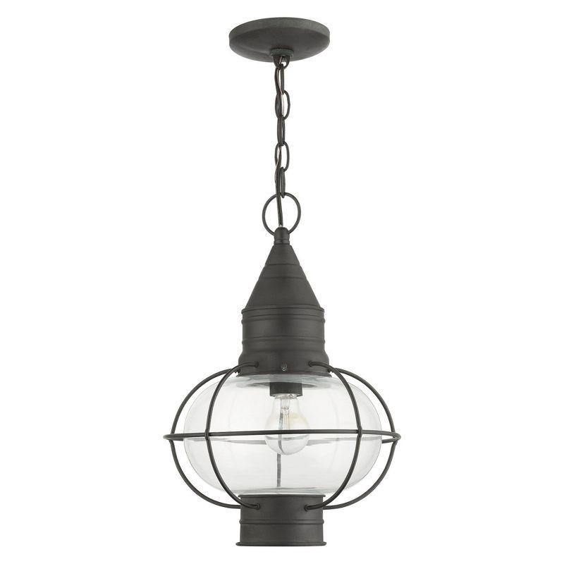 Livex Lighting Newburyport 1 - Light Pendant in  Charcoal