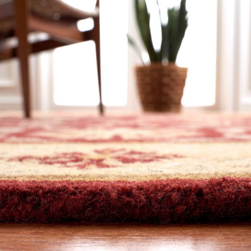 Heritage HG970 Handmade Area Rug - 5'x8' - Red/Beige - Safavieh