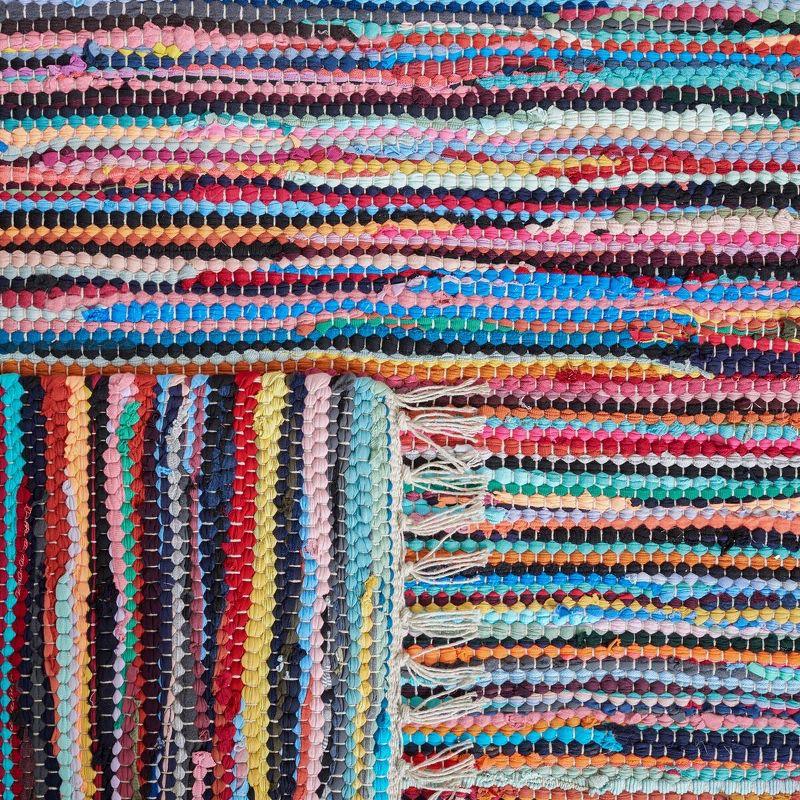 Rag Rug RAR128 Hand Woven Indoor Area Rug - Multi - 8'x8' - Safavieh.