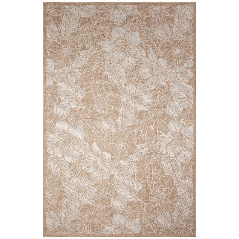 Liora Manne Carmel Botanical Indoor/Outdoor Rug Sand 7'10" x 9'10"