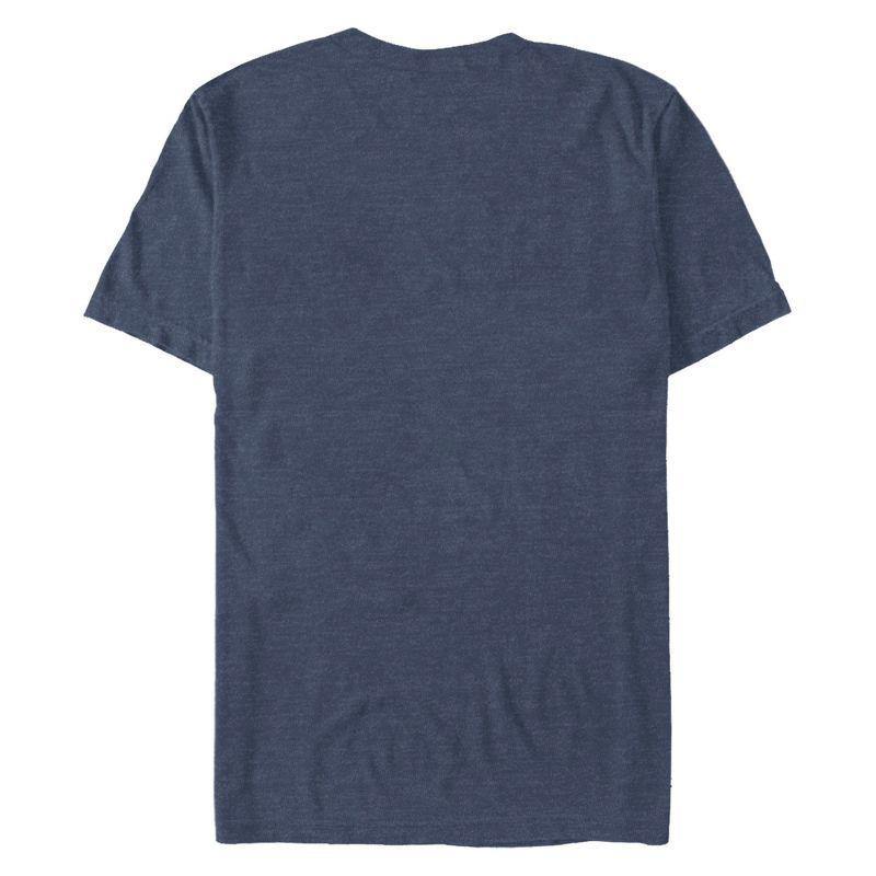 Men's CHIN UP Americana Flying Eagle  T-Shirt - Navy Blue Heather - Small