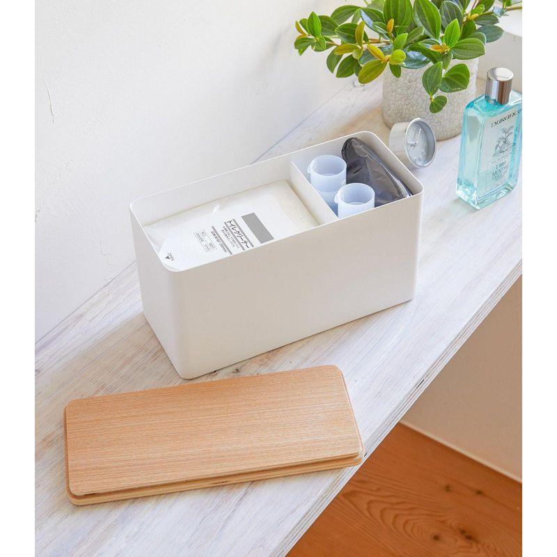 Yamazaki Home Rin Yamazaki Home Countertop Organizer Bathroom Kitchen Toiletries Holder, Sliding Divider