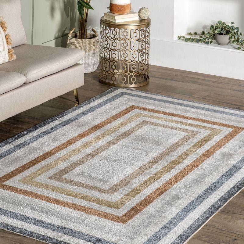 Nuloom Alienor Striped Pet Friendly Machine Washable Area Rug, 3' x 5', Multicolor