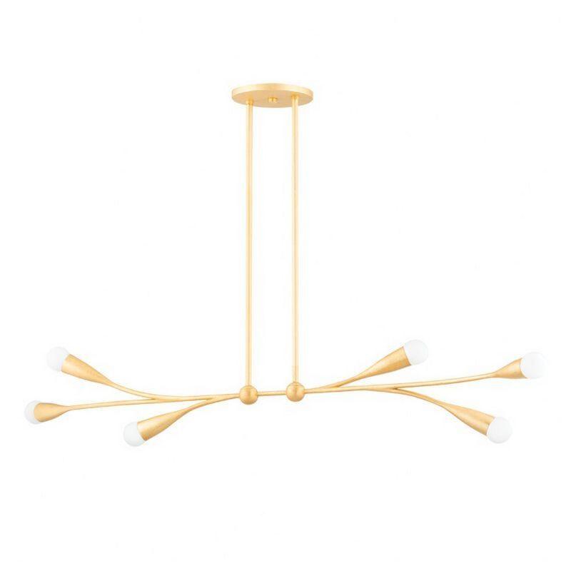 Elsa Linear Chandelier by Eny Lee Parker x Mitzi - Brass / 50"