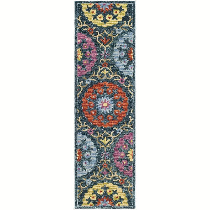 Suzani SZN328 Hand Hooked Indoor Area Rug  - Safavieh