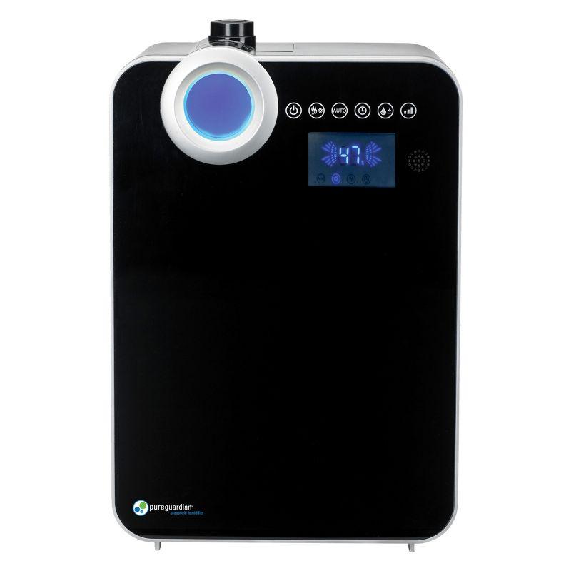 Pureguardian 120-Hour Elite Ultrasonic Warm & Cool Mist with Digital Smart Mist Sensor Humidifier H8000B: Quiet Bedroom Humidifier
