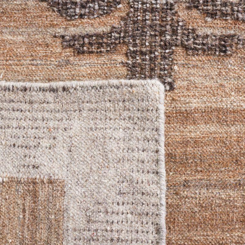 Kenya KNY312 Hand Knotted Accent Rug - Brown/Charcoal - 2'x3' - Safavieh.