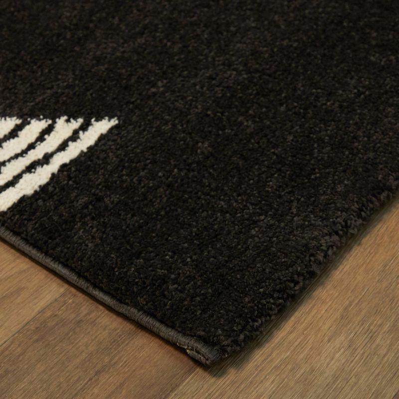 5'3"x7' Phoebe Triangle Kids' Rug Black - Balta Rugs: Geometric Playroom Rug, Transitional Style, Indoor Use