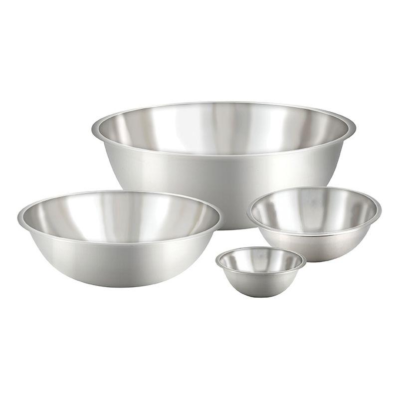 3-Quart Silver Stainless Steel Round Mixing Bowl