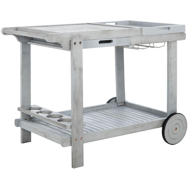 Orland Outdoor Tea Trolley PAT7010 - Grey - Safavieh