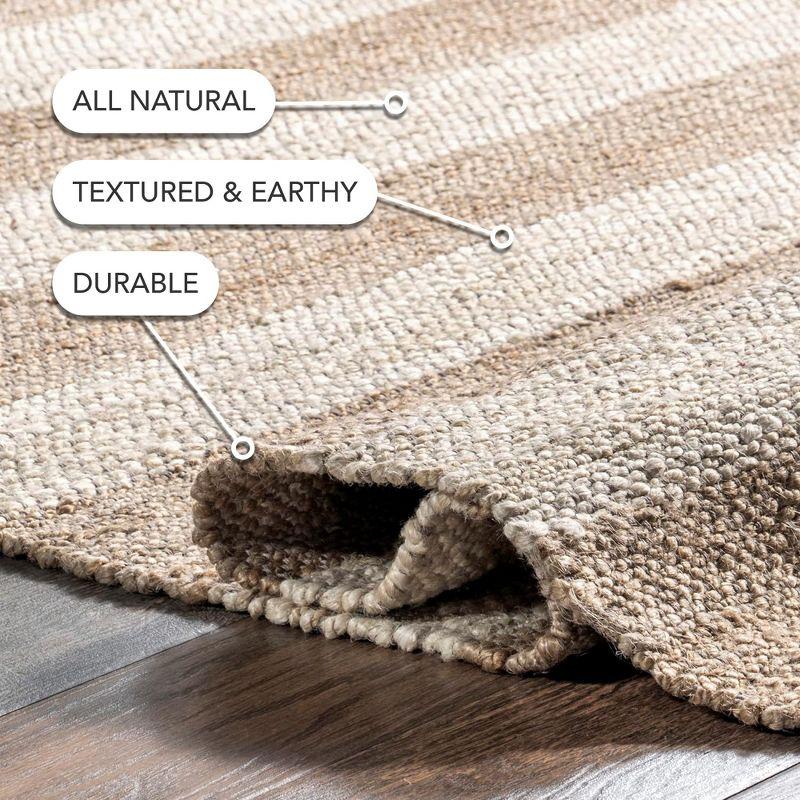 Nuloom Flatweave Alisia Stripes Jute Indoor Area Rug