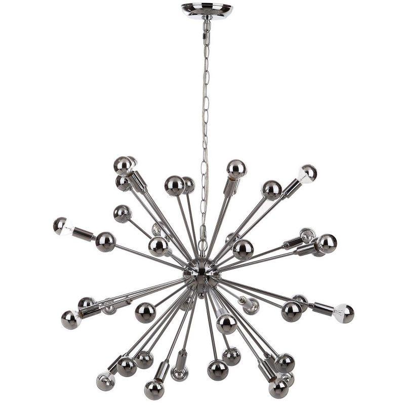 Chrome 31" Globe Contemporary Sputnik Pendant Light