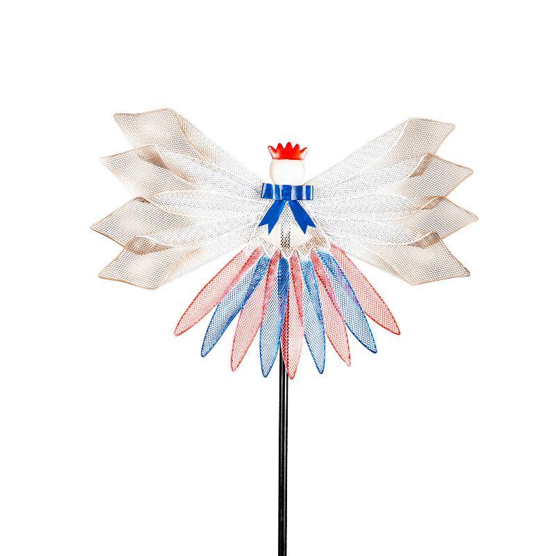 37"H Garden Stake, Americana Angel