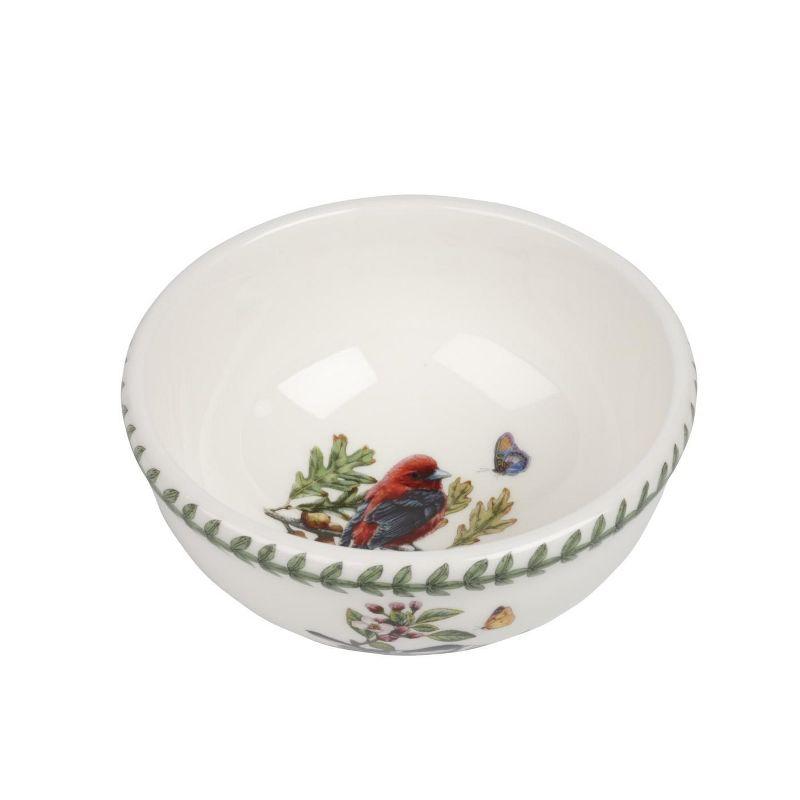 Portmeirion Botanic Garden Birds Individual Fruit Salad Bowl, Set of 6, Made in England - Assorted Bird Motifs,5.5 Inch