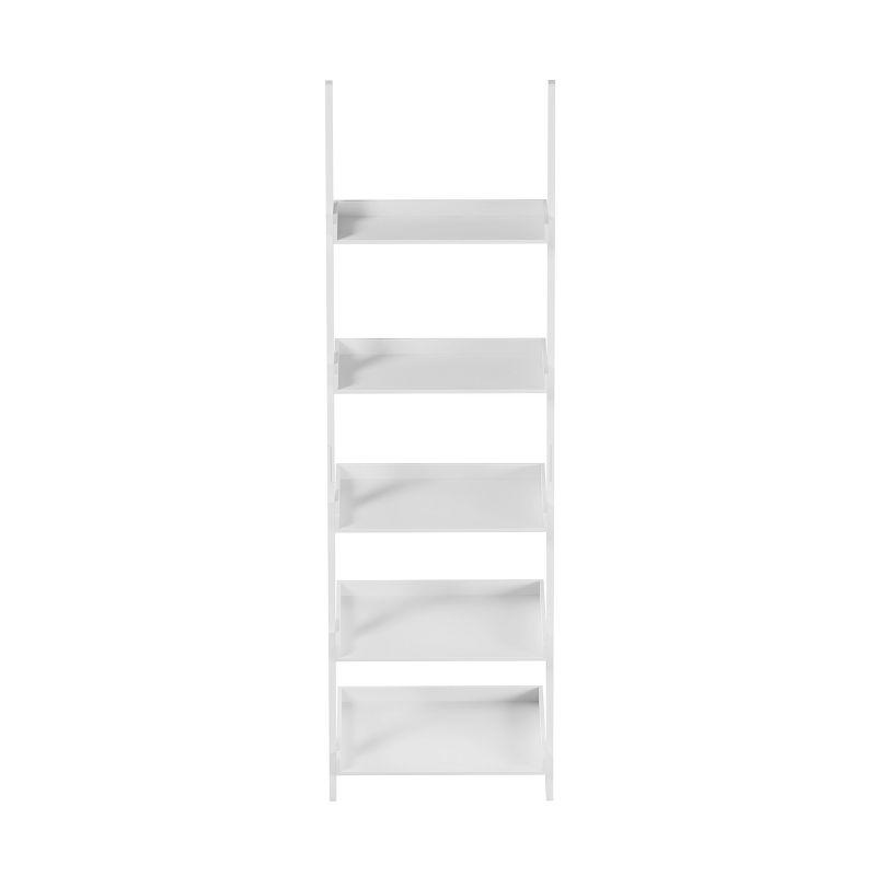 Lavish Home 5-Tier Freestanding Wood Ladder Bookshelf for Storage